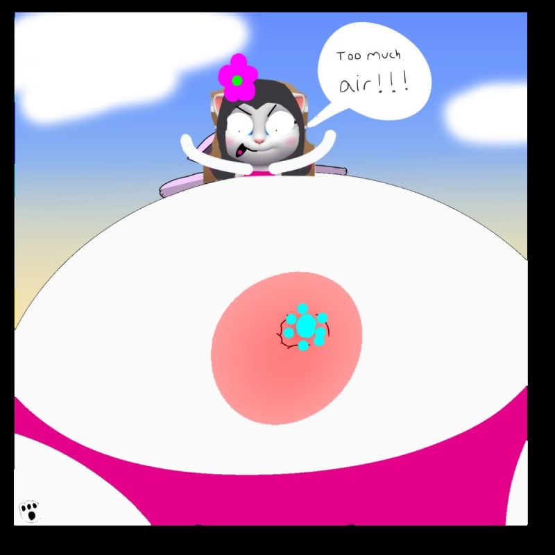 Create meme: inflation shark belly, Coco's belly inflation, anime