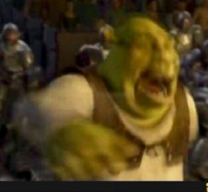 Create meme: Shrek kazaksha, Shrek 1 minute, Shrek the death of Farquaad