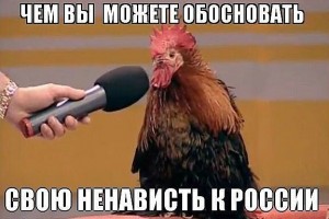 Create meme: Russian cock, cock with microphone meme, rooster