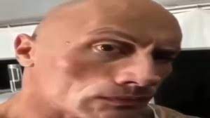 Create meme: Dwayne the Rock Johnson Meme, Dwayne Johnson meme, The johnson rock meme a sideways glance