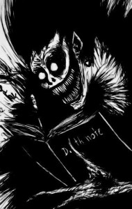 Create meme: death note