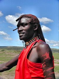 Create meme: Negroid, in Africa , the Masai negroid race