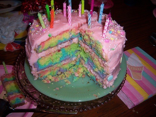 Создать мем: цветной торт, радужный торт, радужные торты