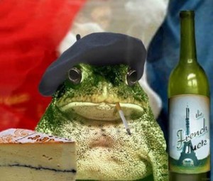 Создать мем: лягушатник, funny frog, Француз
