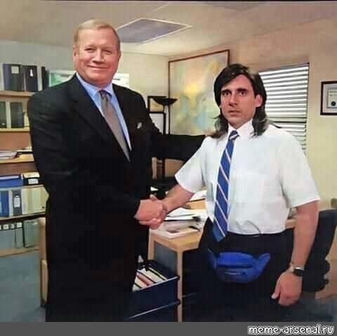 Create meme: office meme handshake, The office series by michael scott, office TV series