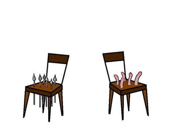 Создать мем: стул с пиками точёными, два стула, два стула на одном пики