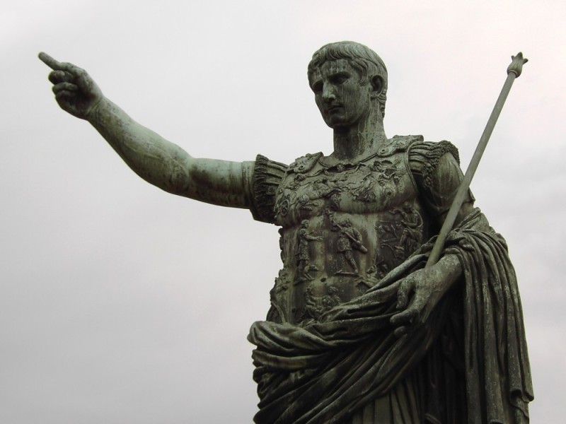Create meme: Octavian augustus, Octavian august monument in St. petersburg, statue of caesar in rome