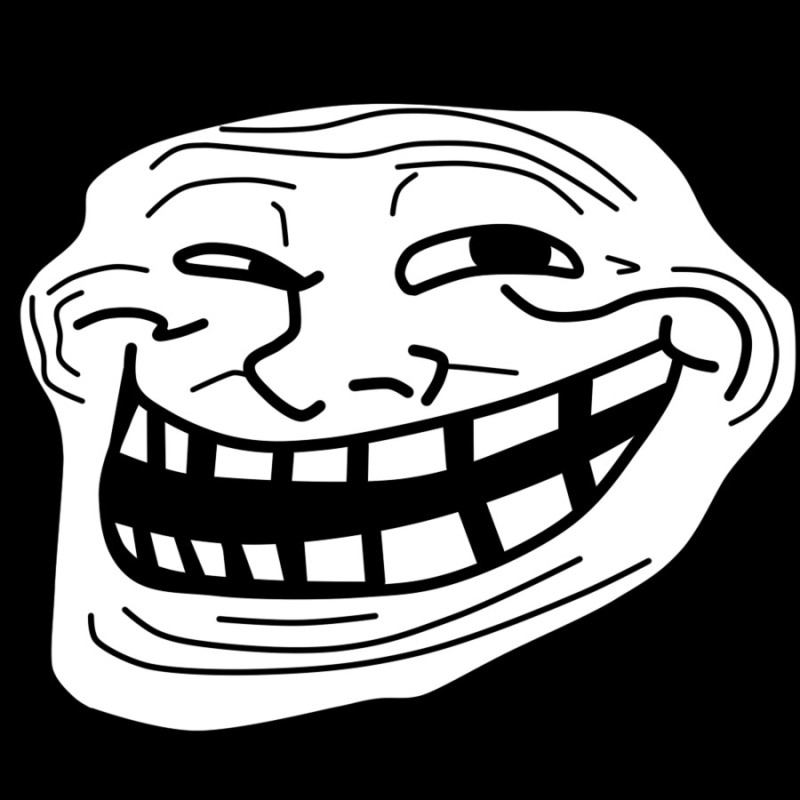 Create meme: Troll face , trollolo 's face, troll level