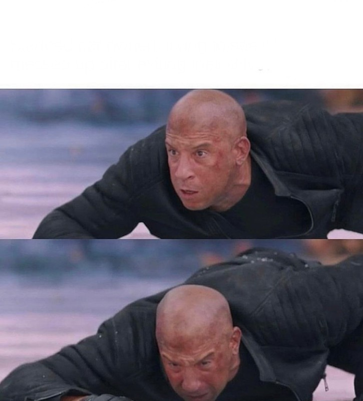 Create meme: a frame from the movie, Dominic toretto, Fast and Furious movie 8