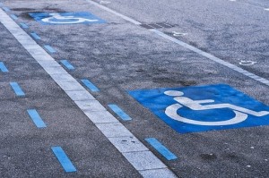 Create meme: sign and road markings Parking for disabled, the layout of Parking for people with disabilities, the picture Parking on the pavement