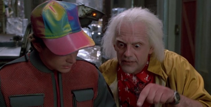 Create meme: back to the future Marty, back to the future 1985, Emmett Brown back to the future