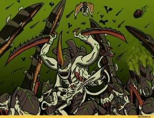 Create meme: godzilla rodan comic, tyranid warriors, tyranids