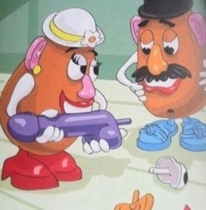 Создать мем: mr. patate, mrs potato head, mr potato