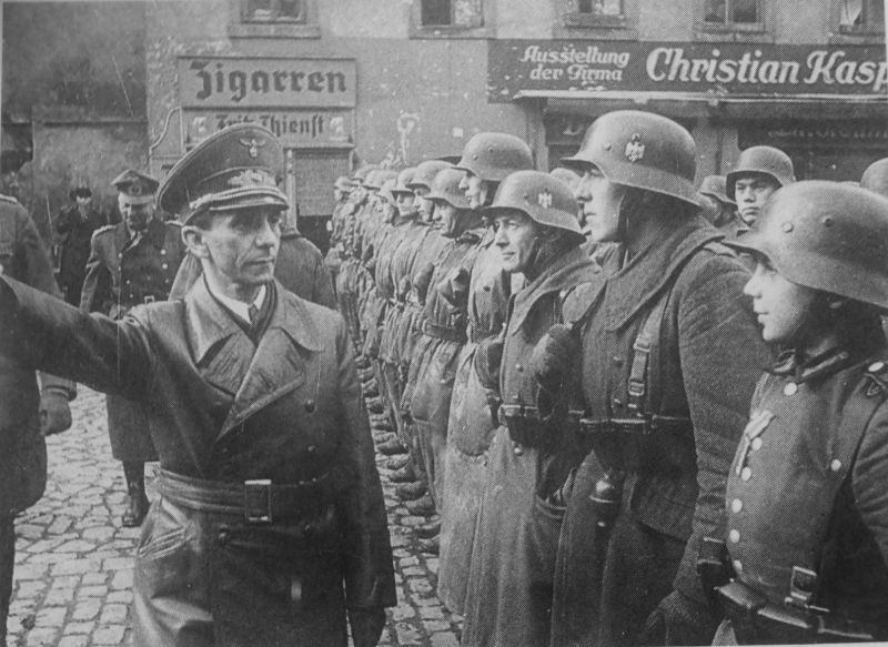 Create meme: Joseph Goebbels , the German army, Joseph Goebbels 1945