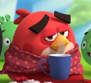 Создать мем: энгри бердз красный, angry birds 2, злые птицы 2