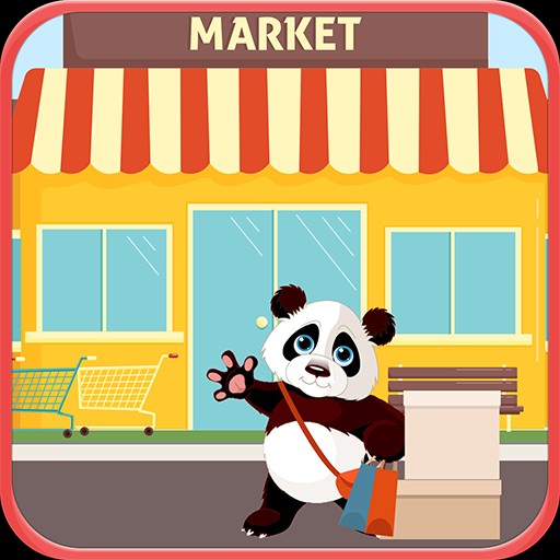 Create meme: panda supermarket game, panda game store, the game 
