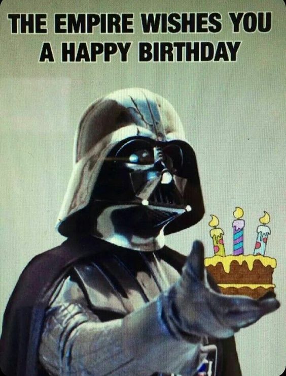 Create meme: Darth Vader , Happy birthday Star Wars, star wars darth vader