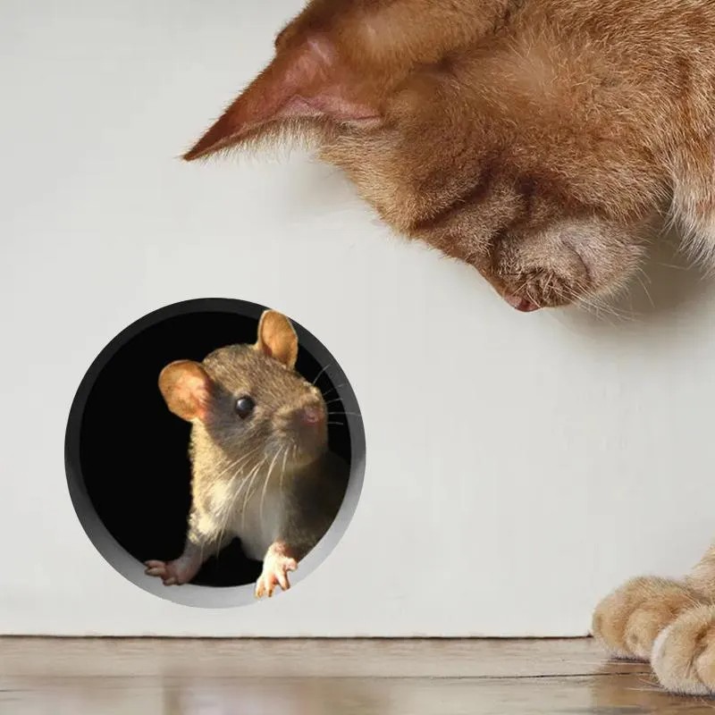 Создать мем: кошки мышки, мышь в норе, крыса и мышь