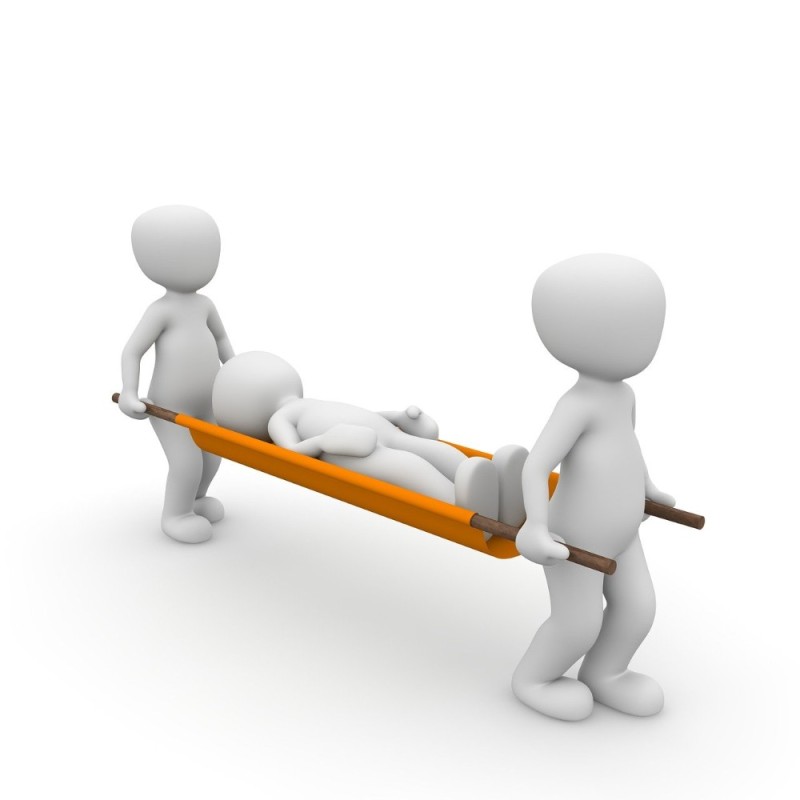 Create meme: men with a stretcher, men for the presentation of a stretcher, little men trauma