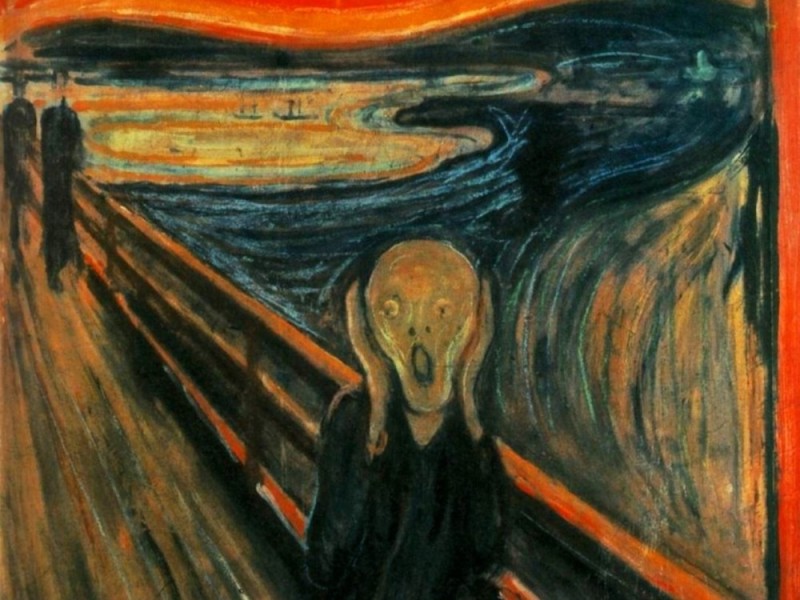 Create meme: the scream Edvard Munch, Edvard Munch , edvard Munch's painting The scream