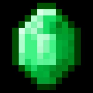 Create meme: emerald, emerald from minecraft