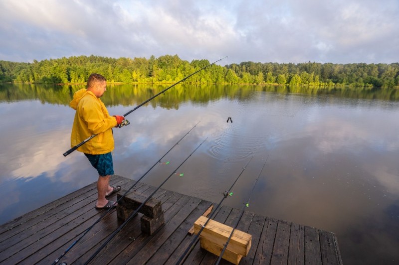 Create meme: fishing , fishing in the Moscow region, fishing in the summer