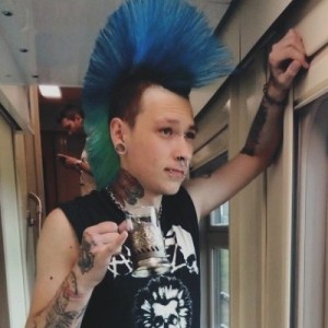 Create meme: male, punk