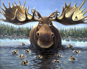 Create meme: moose gifs transparent, Canada moose pattern, deer elk