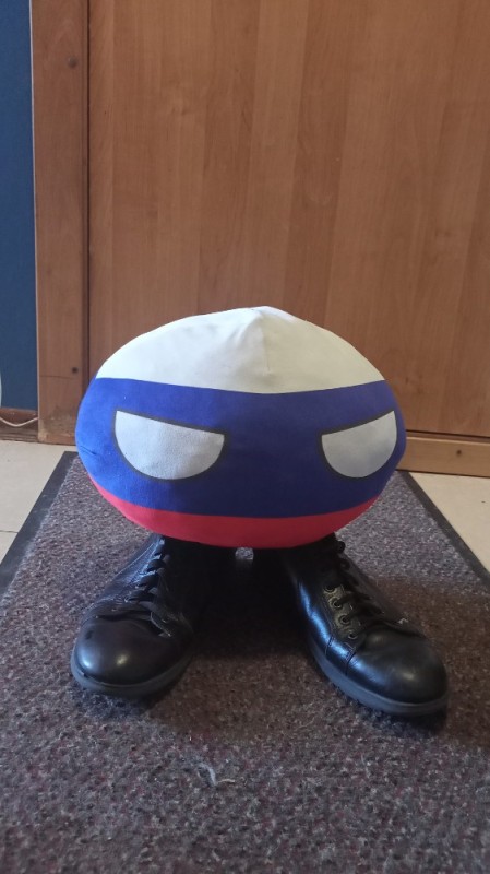 Create meme: countryball, russia countryball, soft toy russia ball