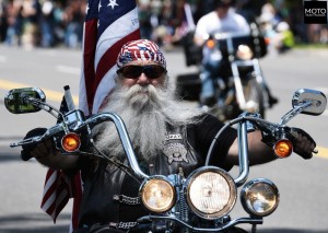 Create meme: old bikers, biker rocker, biker with a beard