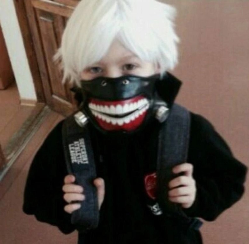 Create meme: kaneki cosplay, kaneki ken's cosplay, ken kaneki 