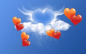 Create meme: heart, heavenly love, beautiful sky heart pictures