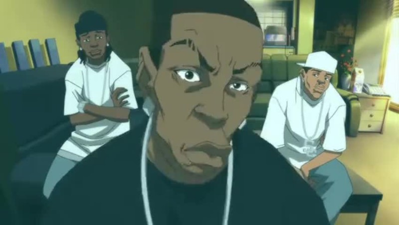 Create meme: the boondocks thugnificent, cartoon ghetto banditolepny, ghetto