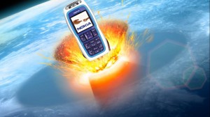 Create meme: meteorite, mobile phone, the meteorites fell to earth