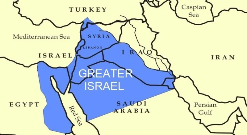 Создать мем: израиль, карта, великий израиль от нила до евфрата