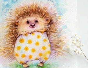Create meme: cute drawings, Eugene Soloviev, hedgehog pattern