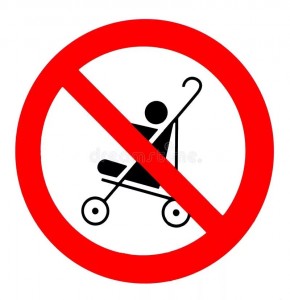 Создать мем: знак без коляски, запрещающие знаки коляска, запрещающие знаки