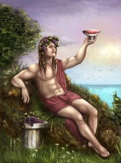 Create meme: dionysus is the god of ancient greece, Dionysus the god, Dionysus is the god of winemaking