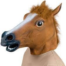 Create meme: mask horse head, mask horse