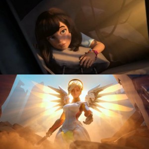 Create meme: overwatch angel, overwatch angel, mercy overwatch