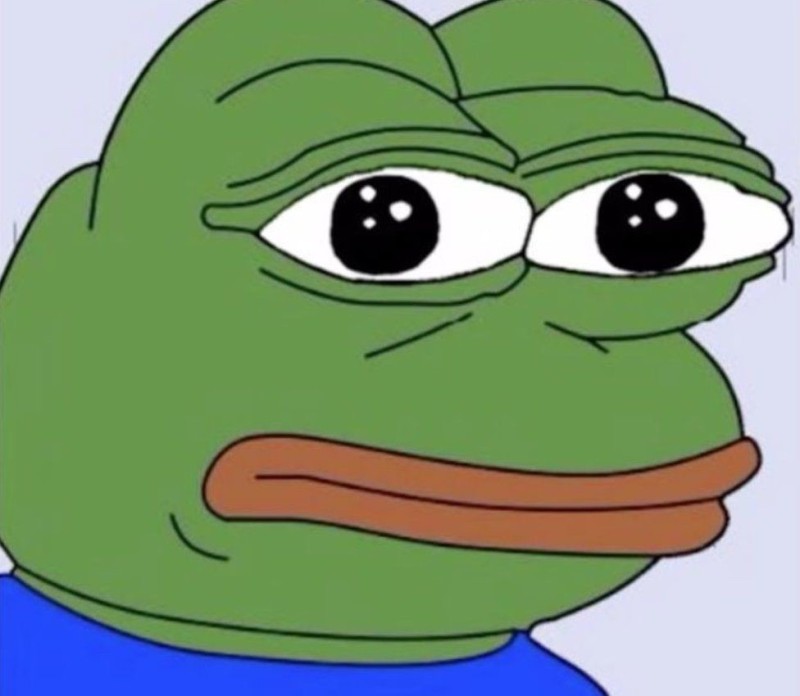 Create meme: pepe the frog, pepe , sad frog 