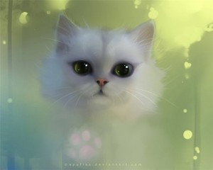 Создать мем: кошка рисовать, белые глаза, кошка животное