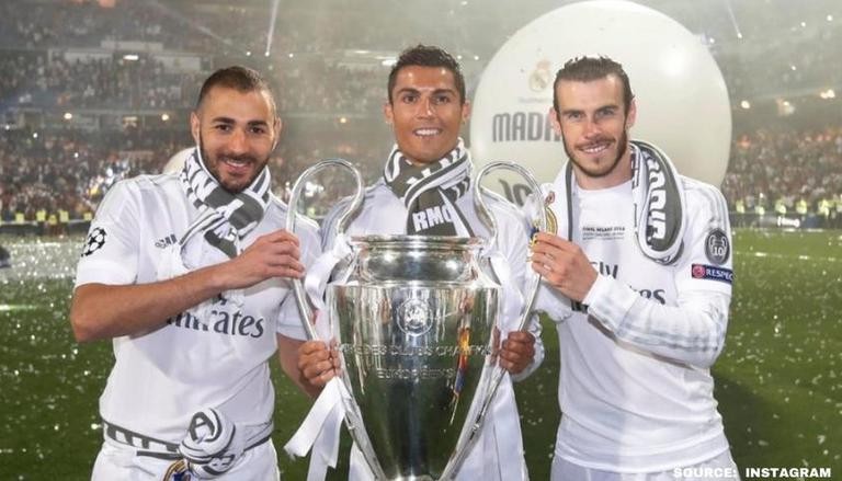 Create meme: Cristiano Ronaldo real Madrid, real Madrid , ronaldo bale benzema trio