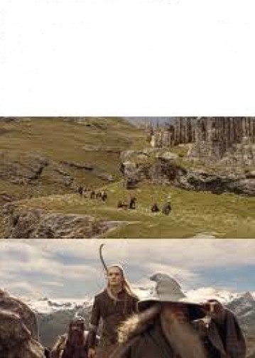 Create meme: Aragorn Legolas and Gimli, fellowship goes to the south, Orlando Bloom Legolas The Lord of the Rings