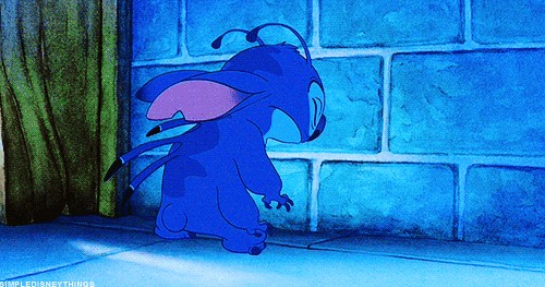Create meme: banging your head against the wall, stitch , lilo and stitch 