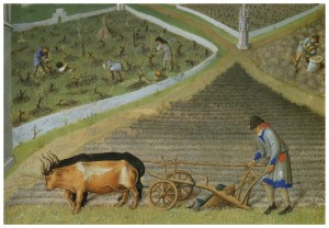 Создать мем: сельское хозяйство в средние века кратко, обработка земли крестьянами в средневековой, труд крестьян