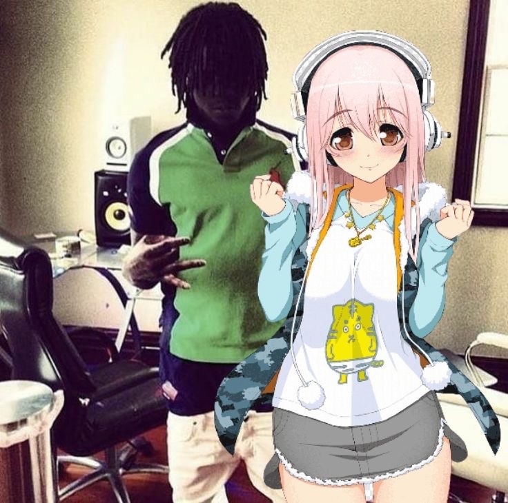 Create meme: anime cute, anime girl, super sonico