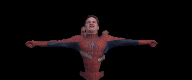Create meme: Spider-Man, Tobey Maguire train, Spider-man Andrew