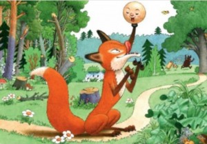 Create meme: gingerbread man Fox, Russian folk tale, tale gingerbread man illustrations of the tale