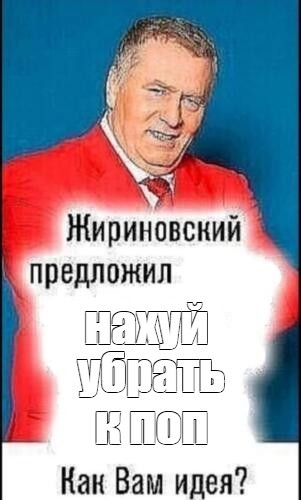 Создать мем: жириновский предложил, жириновский предложил мем шаблон, владимир жириновский предложил мем